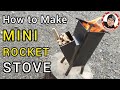 Meilleur mini pole  fuse  comment construire un rchaud de camping simple  diy