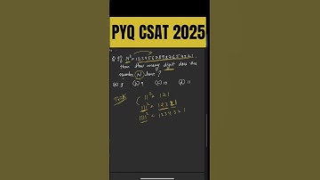 PYQ CSAT 2025 NUMBER SYSTEM #csat #upsc #quantitativeaptitude #prelims2026