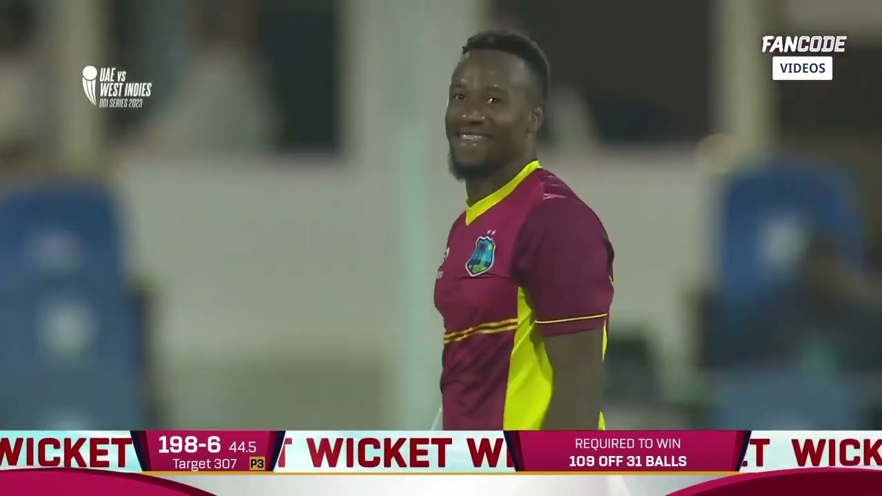 UAE vs West Indies 2nd ODI Highlights Streaming LIVE on FanCode
