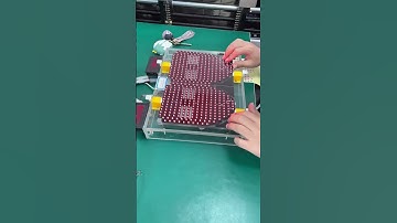 After the LED beads are installed on the luminous mask, testing is conducted #led #flash#mask