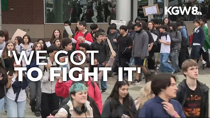 Thousands of Hillsboro high school students walk out in protest of ICE