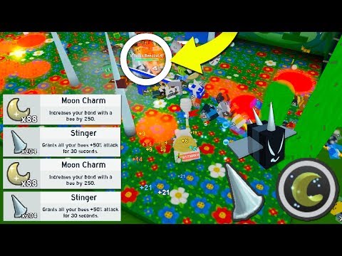 How To Get Stingers Moon Charms Easy Roblox Bee Swarm
