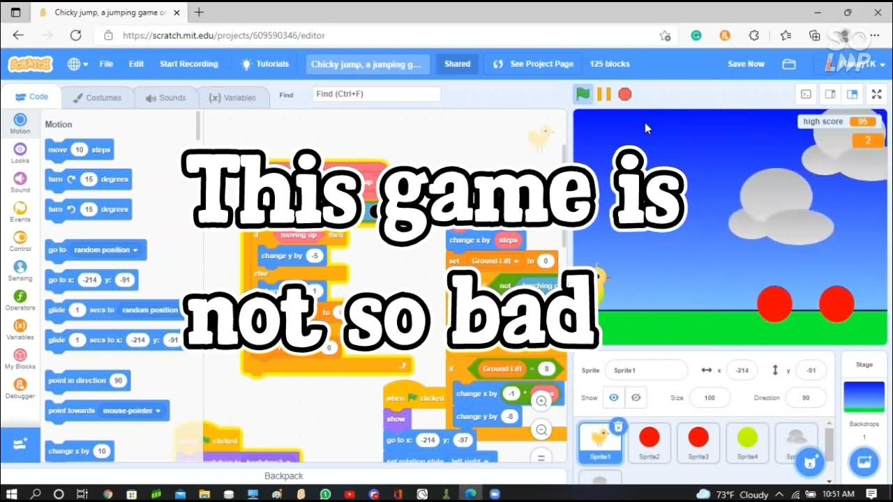 how to set highscore in scratch through cloud variables YouTube