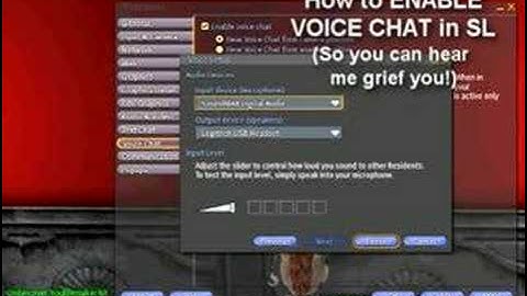 How to ENABLE VOICE CHAT in SECOND LIFE
