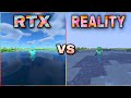 Rtx minecraft vs reality #minecraft #meme #memes