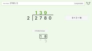 Long Division Problem 2780/2: Step-by-Step Video Solution