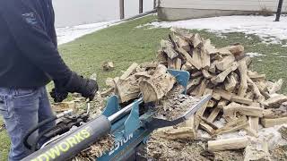 Log Splitting Yardwords 25 Ton