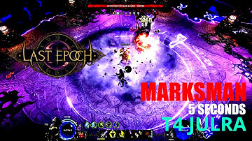 Last Epoch 1.0 Cycle - Lightning Marksman T4 Julra 5 seconds kill - 4K UltraWide Max Settings