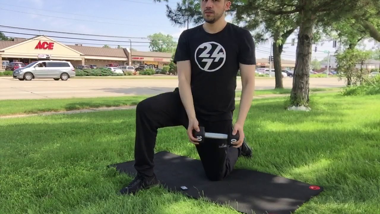 Kneeling Rotation Db Rotation Kneeling DB Rotations - YouTube