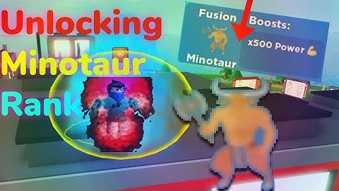 Unlocking MINOTAUR Fusion In Super Power Fighting Simulator (roblox)