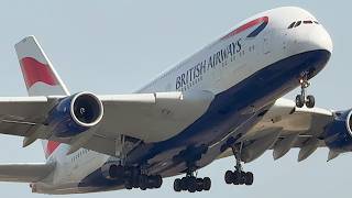 Massive Planes Taking Off at London Heathrow Airport