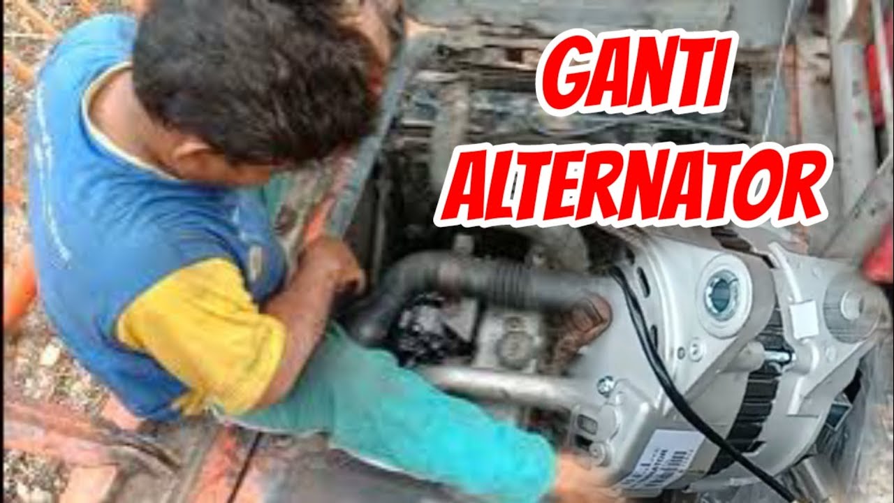 Ganti Alternator/Dinamo Cas Excavator Hitachi zaxis 110 MF, Terbakar