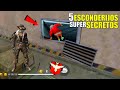 5 ESCONDERIJOS ABSURDOS PARA PEGAR MESTRE NO FREE FIRE! COMO PEGAR MESTRE NO FREE FIRE