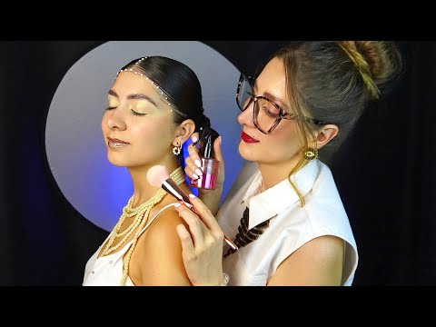 ASMR Perfectionist Editorial Photoshoot: Pearl Hair Styling Accessories, Makeup, Finishing Touches