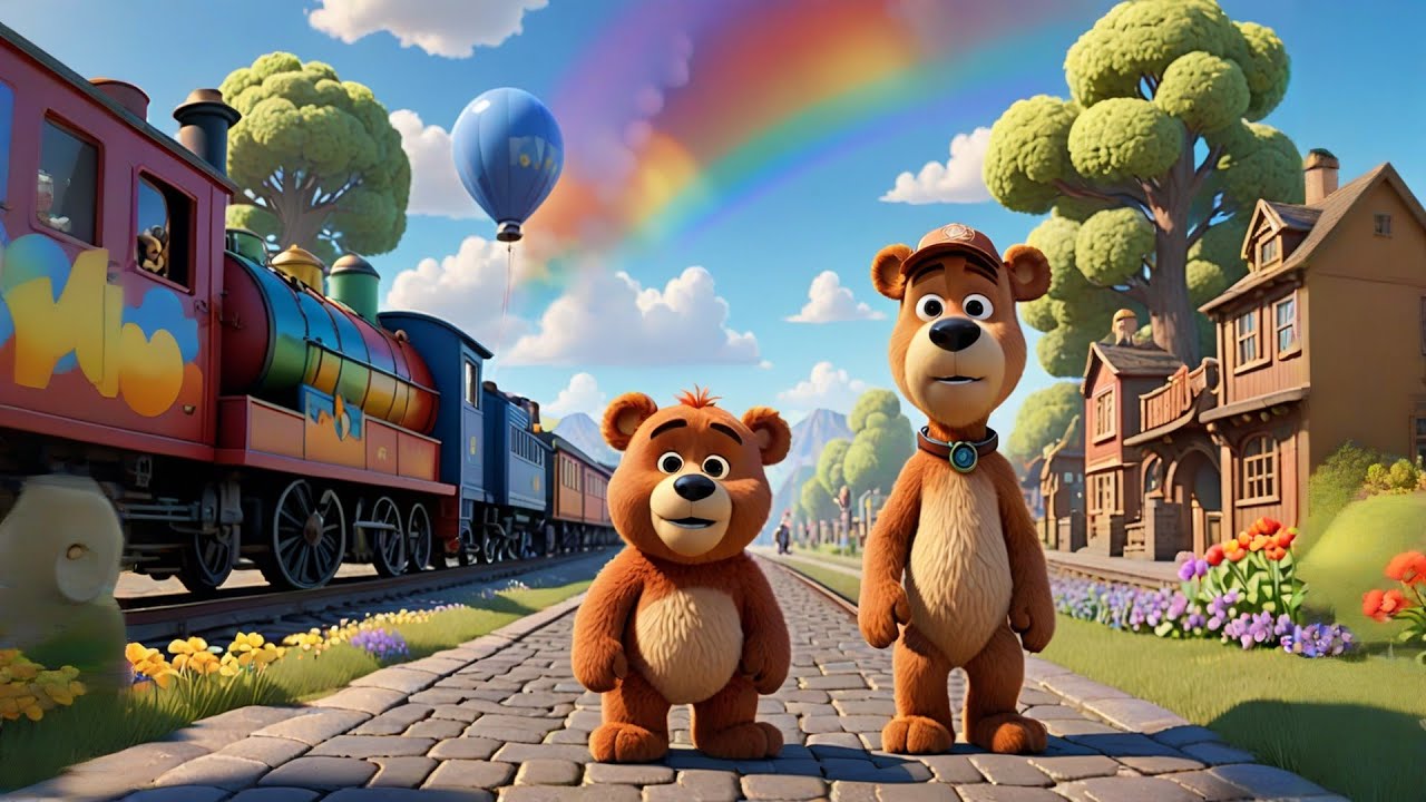 Path Train Teddy Teddy’s Train Ride | Fun Teddy Bear Song for Kids | Colorful Train ...