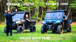 2021 CFMOTO UFORCE 1000 vs Polaris Ranger XP 1000 Drag Race