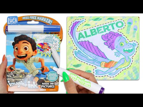 Disney Pixar Luca Imagine Ink Activity Coloring Book With Magic Invisible Ink!