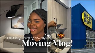 Toronto Moving Vlog | New apartment shopping + Living room makeover + Unpacking + more