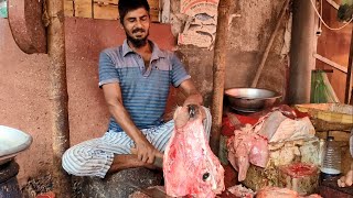 Cow Head Cutting Skills | Cow Head Cutting | Cow Head Processing in Beef Market