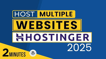 How To Host Multiple WordPress Sites On Hostinger 2025 | Add New Website In Hostinger