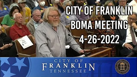 City of Franklin, BOMA Meeting 4-26-2022