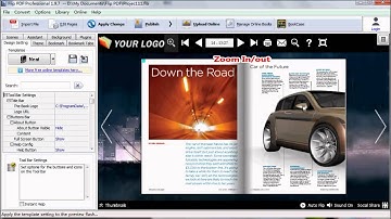 Set Gredient Color as background in Flip PDF Professional