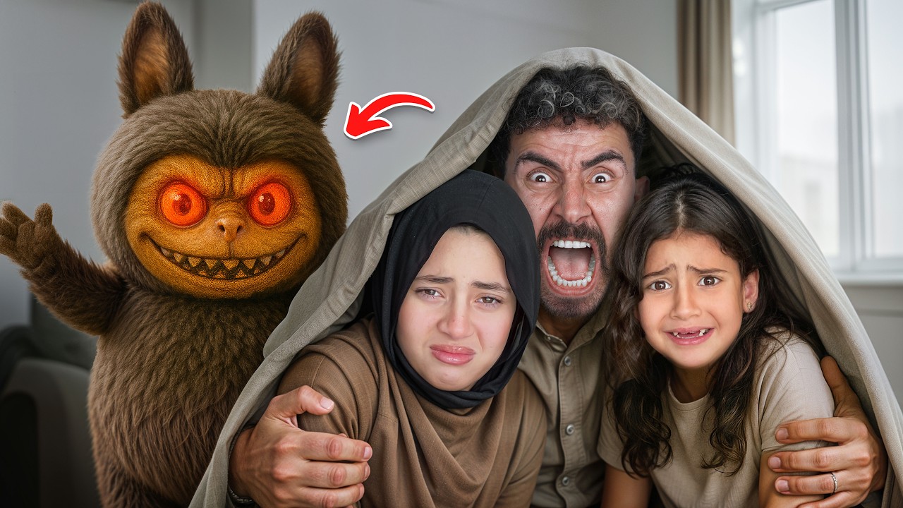 لابوبو الشريرة حاصرتنا في البيت وانحبسنا | أيسل وجودي انهيار بكاء 😭💔