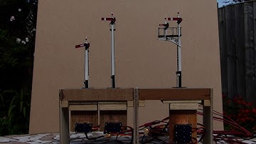 Three GWR Square Post Signals