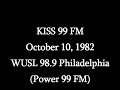 Kiss 99 fm power 99 philadelphia  super sunday 1982