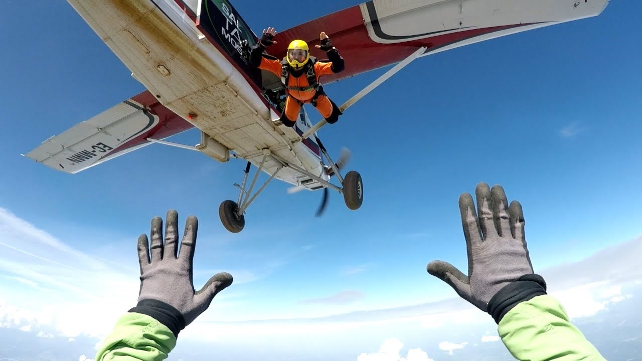 Skydiving A License final test jump YouTube