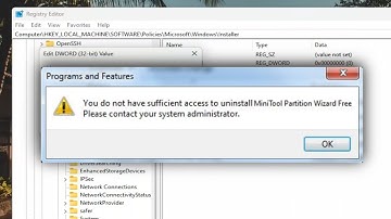 You Do Not Have Sufficient Access to Uninstall a Program Error in Windows 11/10