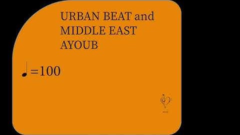 DRUM LOOP 100bpm URBAN and MIDDLE EAST