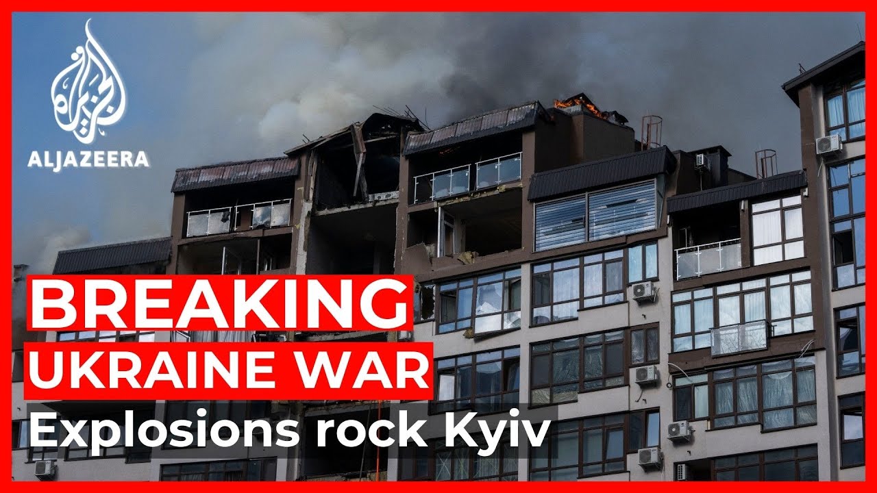 Ukraine war: Explosions rock Kyiv central district