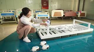 2 cranks hospital bed   how to set up a hospital bed