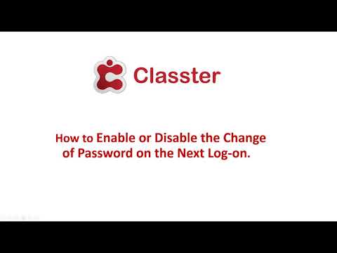 Classter | How to Enable Disable the Change Completion Login