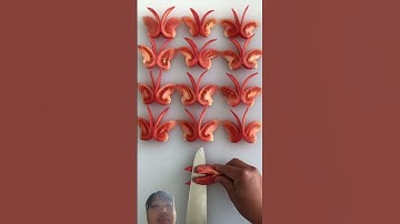 Cách￼ Hướng dẫn cắt cà chua thành hình con bướm siêu đẹp