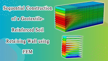 Sequential Construction of a Geotextile-Reinforced Soil Retaining Wall using FEM in ABAQUS Software