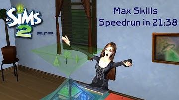 The Sims 2 PSP Max Skills Speedrun in 21:38 | PPSSPP Emulator