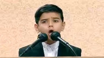 انبهار واعجاب تام الجمهور من الطبقة الصوت القاري الطفل سورة النمل