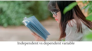 Independent and dependent variables explained in less than 5 minutes