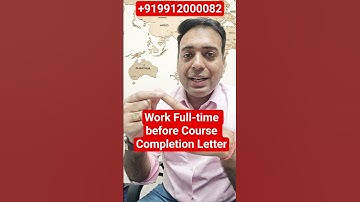 Kan ik fulltime werken vóór de afrondingsbrief van de cursus? #canadaimmigration #pgwpcanada