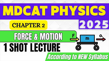 MDCAT Physics Lecture 2025 FORCE AND MOTION 1 Shot I MDCAT Physics Preparation 2025 I Force & Motion