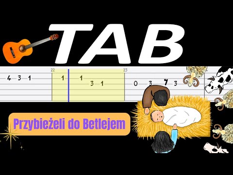 🎸 Przybieżeli do Betlejem - melodia TAB (gitara) 🎸 🎵 NUTY I TABY W OPISIE 🎼
