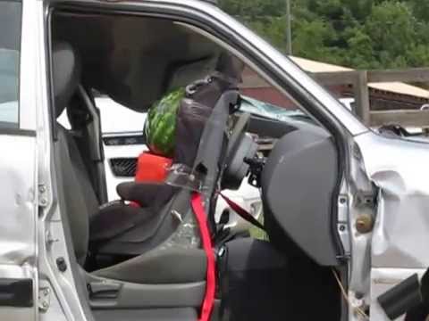 Air bag deployment with car seat - YouTube Air bag deployment with car seat - YouTube