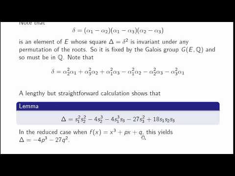 Cardanos Formula and