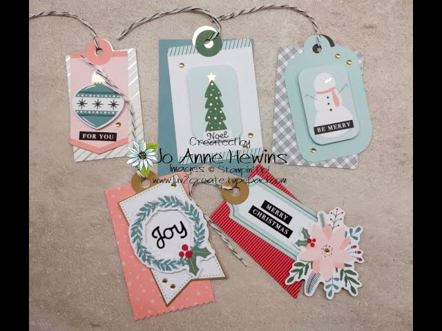 Kraft Gift Tags Joy Noel Merry Christmas Tags 