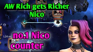 No. 1 Nico Counter for AW | Marvel contest champions | MCOC 
