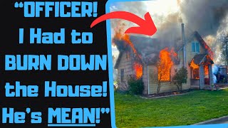 r\/EntitledPeople - Psycho Karen SETS A HOUSE ON FIRE When Disobeyed! HUGE MISTAKE!