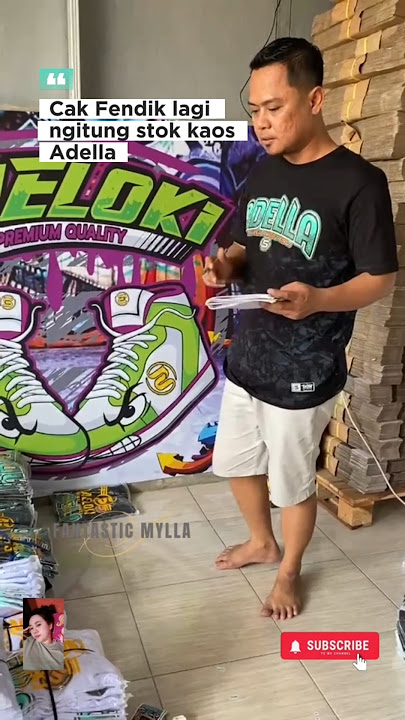 Cak Fendik lagi ngitung kaos Adella #dangdut #adella #hiburan