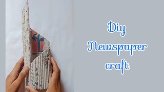 Diy Newspaper Craft / Waste Craft #shorts #shivamart #craft screenshot 1